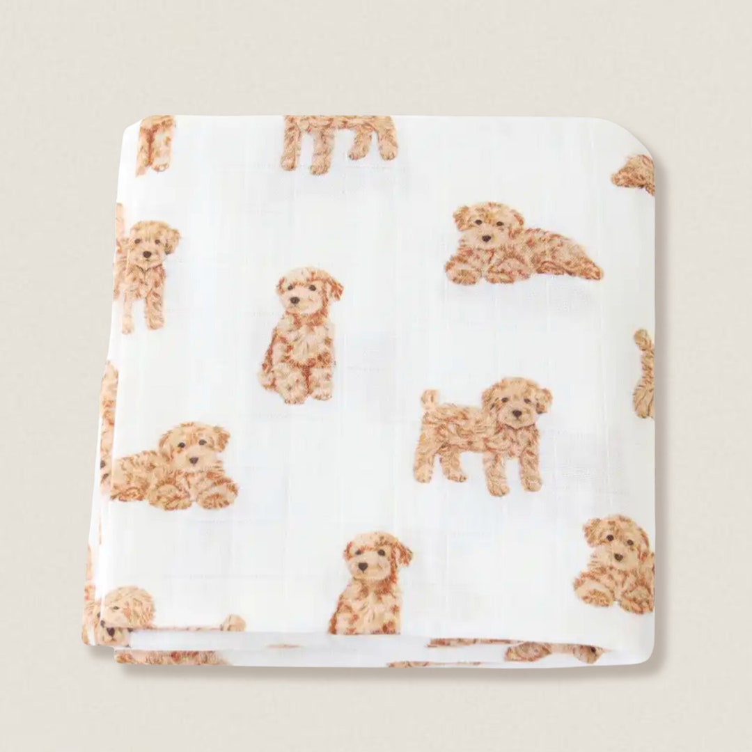 XL Golden Doodle Puppy Swaddle Golden Doodle Swaddle Baby Etsy