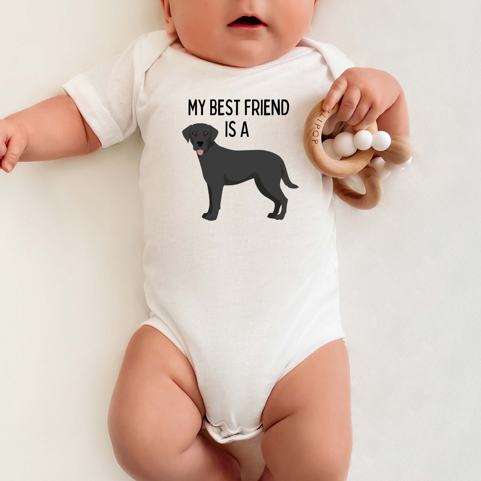 My Best Friend is a Black Lab - Labrador - Black Lab Dog - Baby
