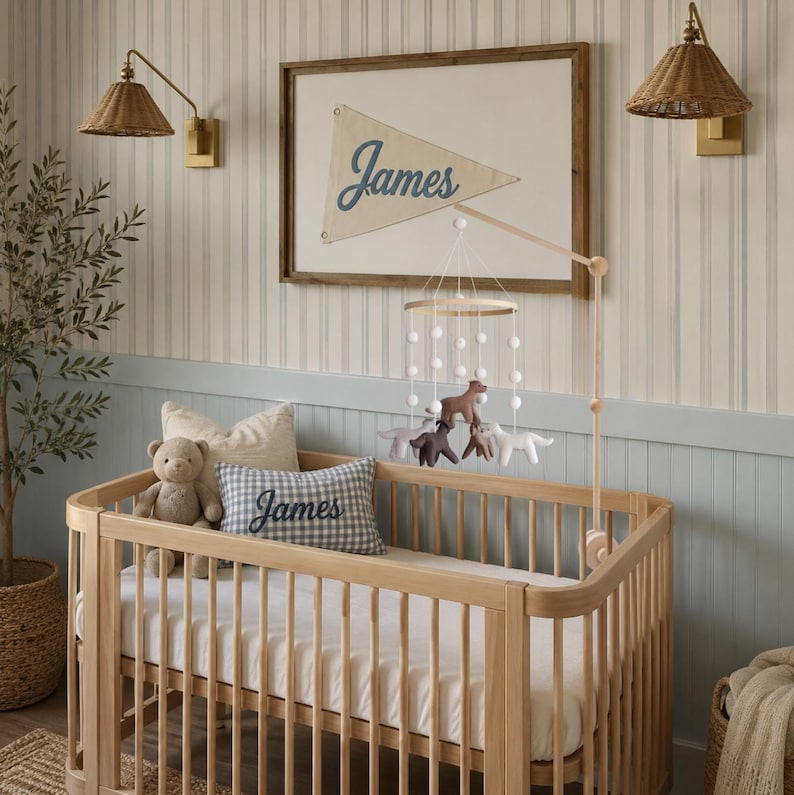 Puppy Baby Mobile: Dog Baby Mobile Nursery Decor - Gender Neutral Bild 2