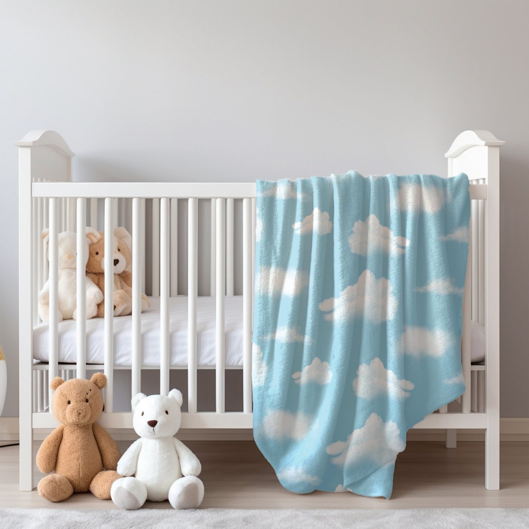 Sky Minky Baby Blanket Cloud Blanket Sky Nursery baby Boy, Baby Girl ...