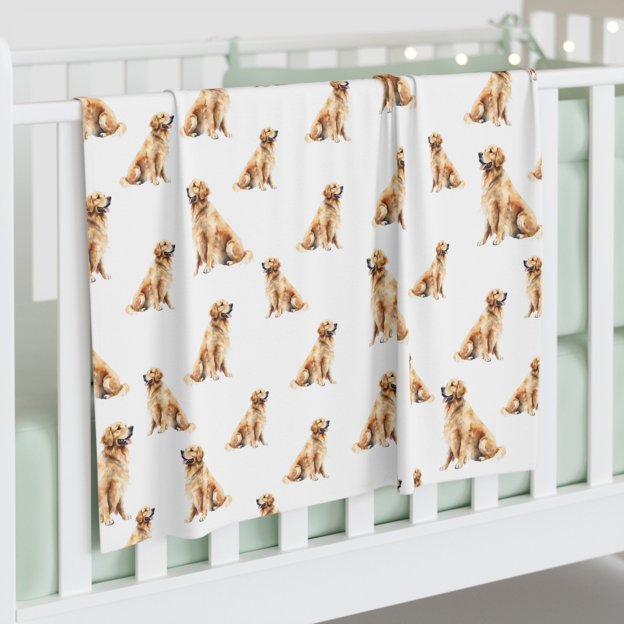 Golden Retriever Baby Swaddle Blanket Baby Gift Dog Nursery Puppy Nursery Retriever Mom Dog Mom Baby Blanket Baby Throw Watercolor Etsy Canada