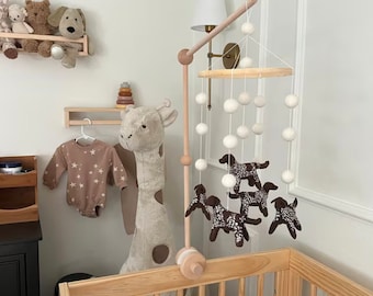 German Shorthaired Pointer Baby Mobile, puppy mobile, pointer mobile, baby boy, puppy decor, dog decor, baby shower gift, hunting lodge