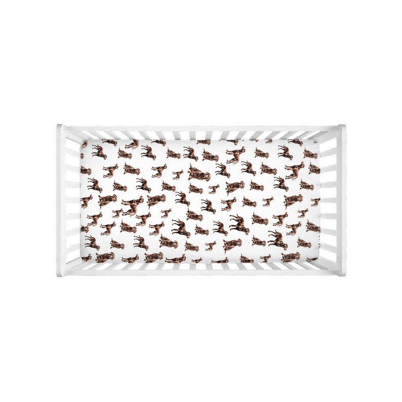 Chocolate Labrador Crib Sheet - Etsy