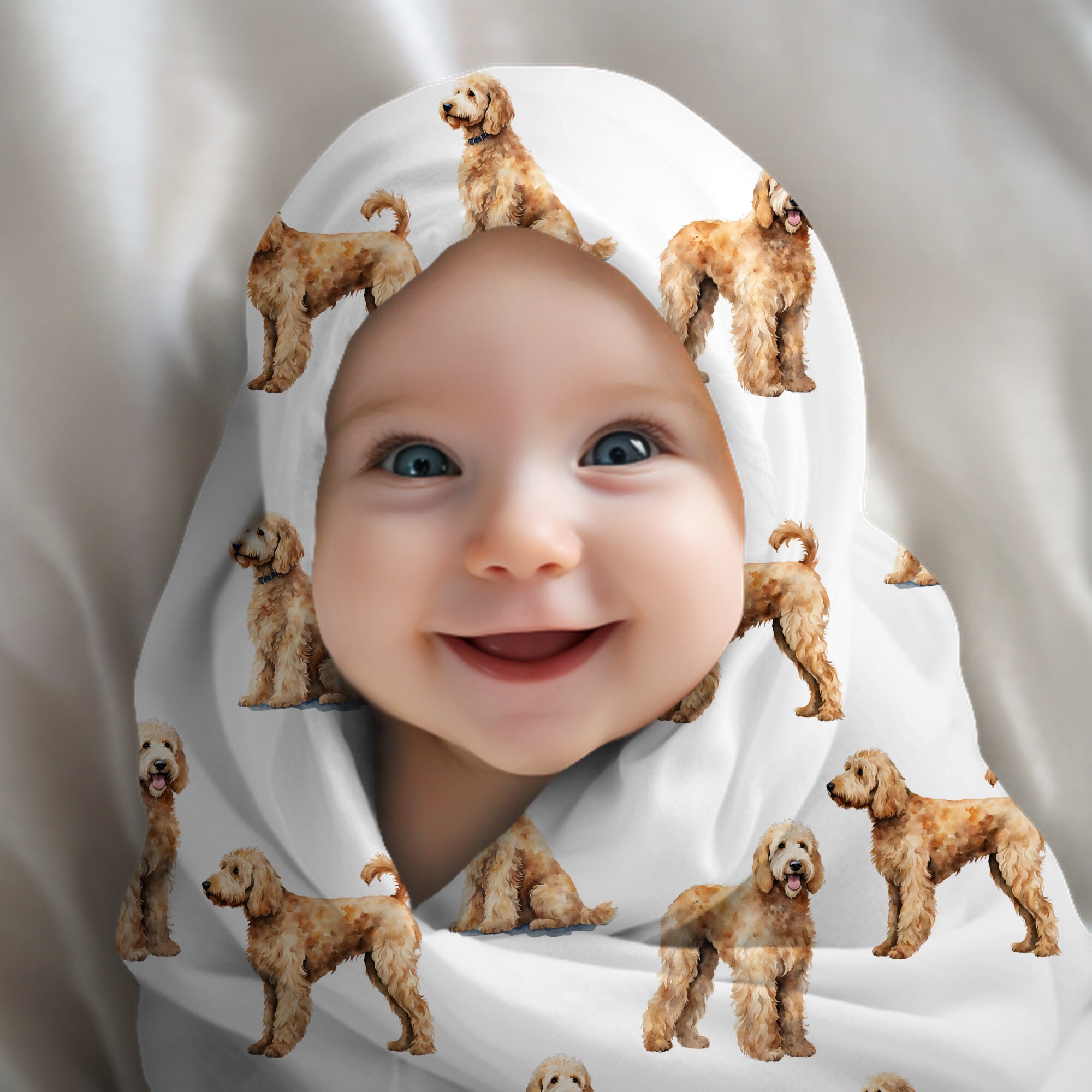 Golden Doodle Baby Swaddle Blanket Baby Gift Dog Nursery Puppy Nursery Doodle Mom Poodle Mom Golden Doodle Baby Baby Shower Gift Etsy