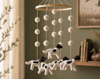 German Shorthaired Pointer Baby Mobile: GSP Nursery . Duck Hunting . Bird Dog . Dog Decor
