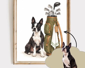 Custom Pet Portrait for Neutral Nursery Decor (Digital Download)