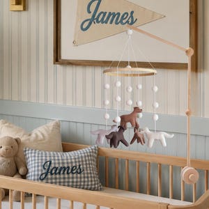 Puppy Baby Mobile: Dog Baby Mobile Nursery Decor - Gender Neutral Bild 1