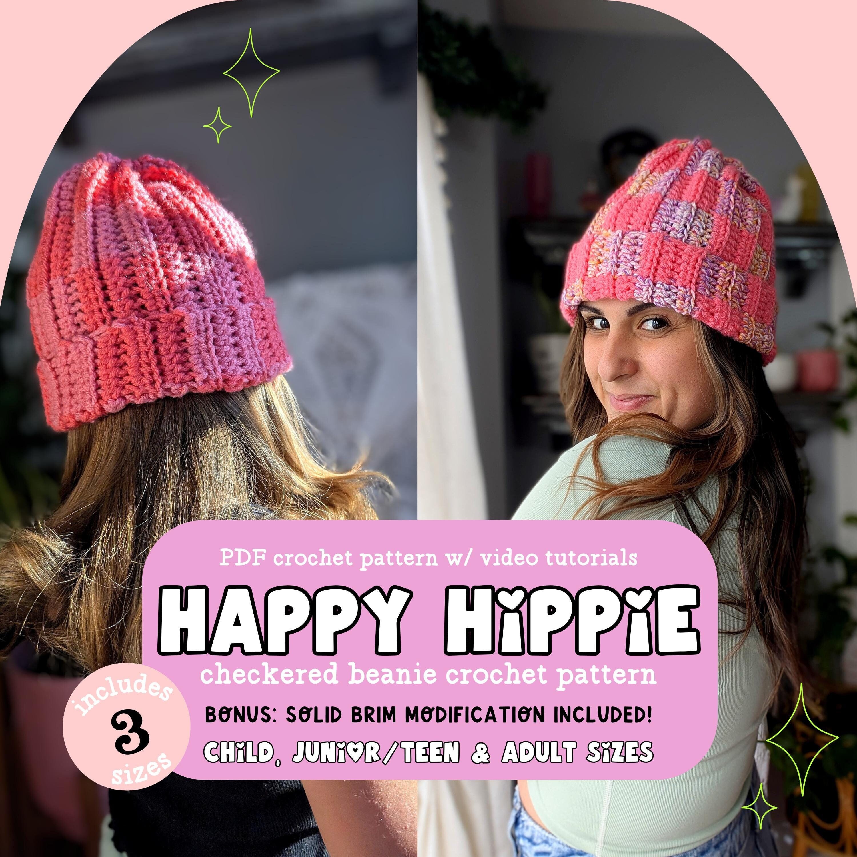 Checkered Beanie - Etsy