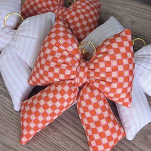 Puffy Bow Key Chain | Backpack Bow Charm | Tote/Purse Bag Charm | Ready to Ship