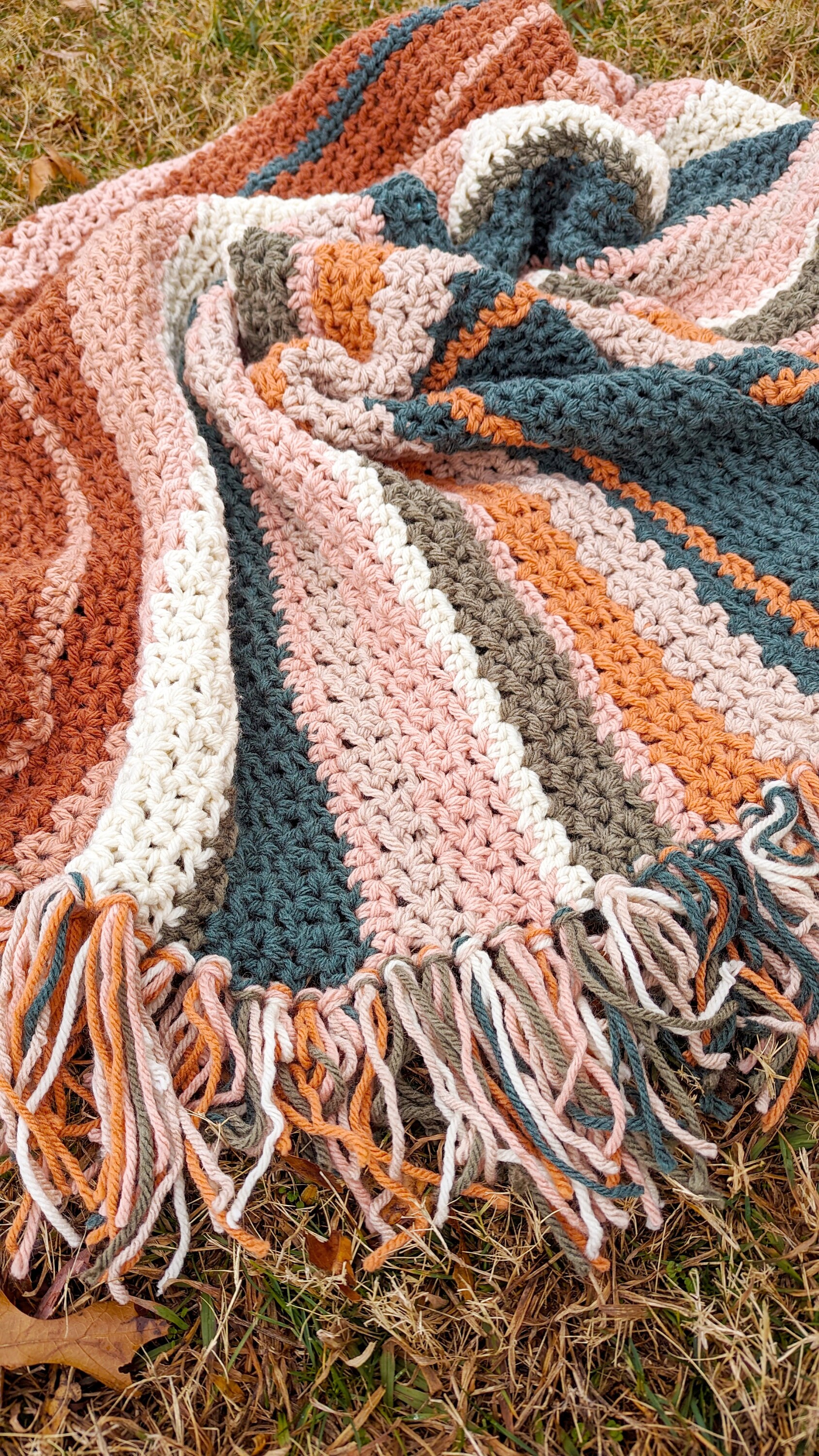 Sprout Chunky Throw Blanket Pattern | Crochet Pattern | Modern