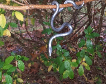 Snake, hanging snake,iron snake,hand forged snake,metal snake,pet snake