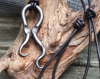 Alien octopus happy jelly fish necklace pendant! Hand forged.