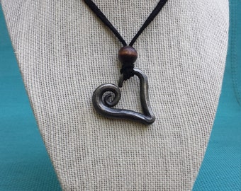 Iron heart pendant, valentine gift
