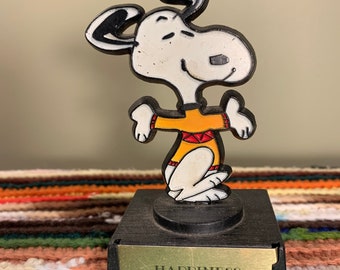 Snoopy happiness is love trophy peanuts