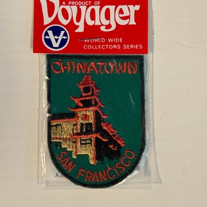San Francisco Chinatown souvenir sew on patch NOS