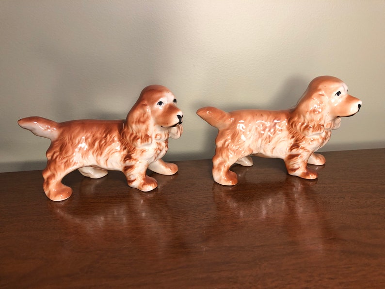 working cocker spaniel figurines