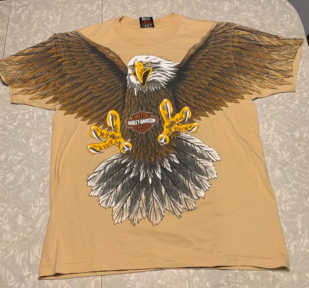 Vintage harley davidson eagle cheap shirt