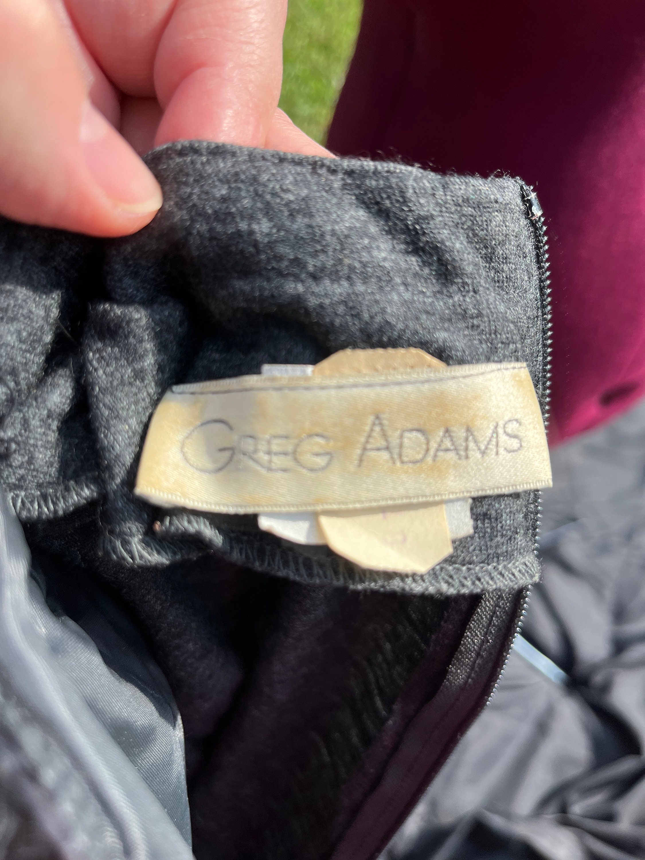Vintage Greg Adams 80s Charcoal Grey 