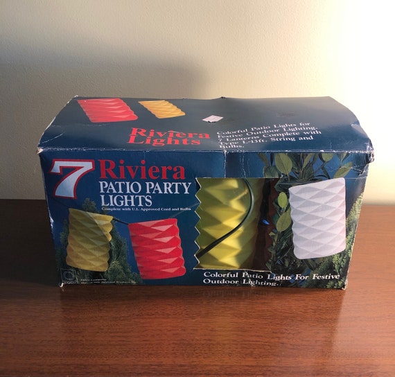Unused Usa Garden Patio Vintage Party Patio Lanterns Blow Mold