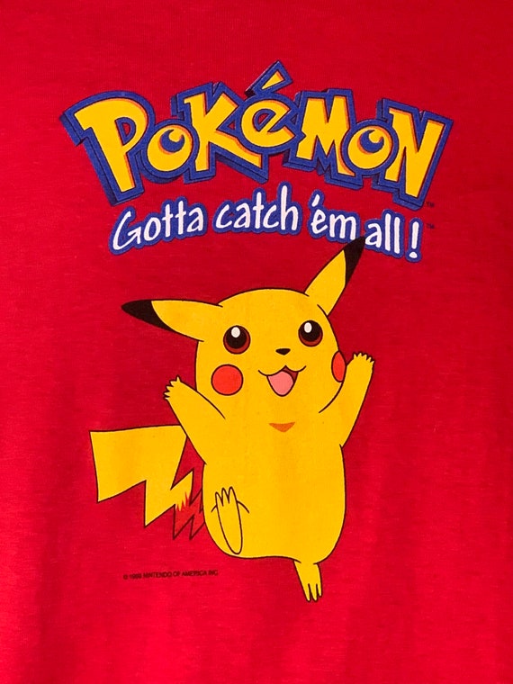 Pokémon Pikachu Gotta Catch ‘‘em All T Shirt 1999 Nin… Gem