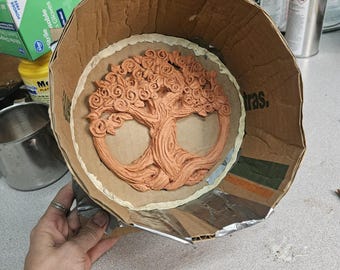 DIY Foam Sculpture Tree of Life Shield Boss for Plastidip Shields