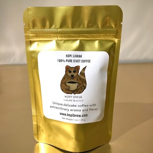 Kopibrew 100% Pure Kopi Luwak Coffee Beans