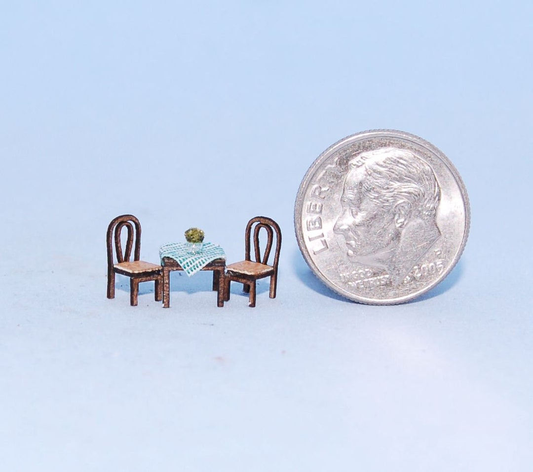 1:144 Scale 1/144th Inch Scale Dollhouse Miniature-cafe Table and ...