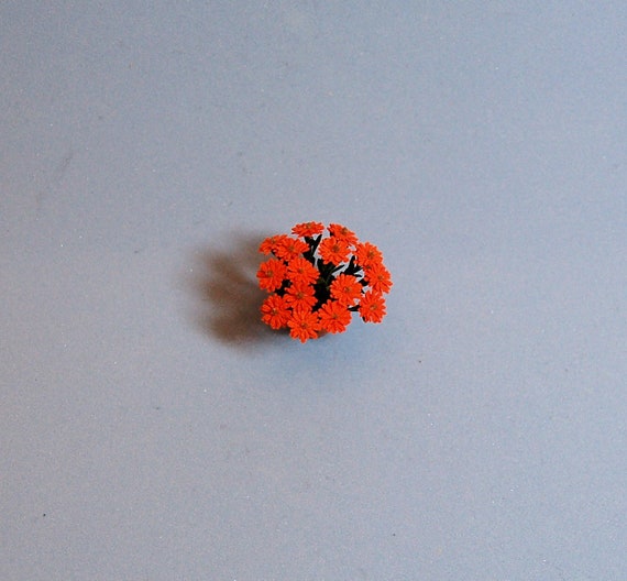 Dollhouse miniature DIY 1//2 scale laser cut geranium flowers