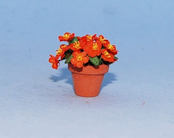 1:12 scale * 1 inch scale dollhouse miniature-Nasturtium Plant