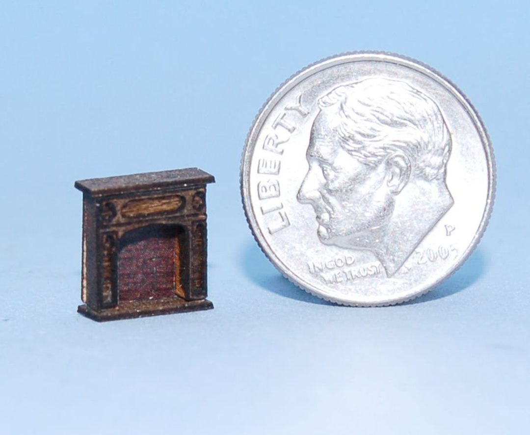 1:144 Scale 1/144th Inch Scale Miniature-gothic Fireplace - Etsy