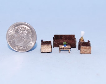 1:144 scale * 1/144th inch scale dollhouse miniature-Modern Living room