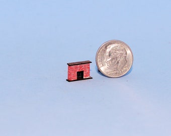 1:144 scale * 1/144th inch scale dollhouse miniature-Brick Fireplace