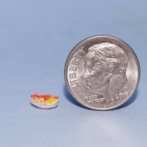 1:48 scale * 1/4 inch scale dollhouse miniature-Breakfast Plate