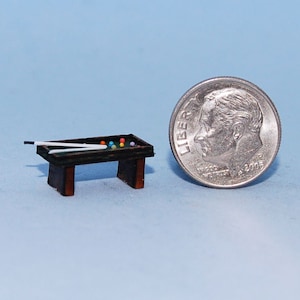 1:144 scale * 1/144th inch scale dollhouse miniature-Pool Table