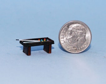 1:144 scale * 1/144th inch scale dollhouse miniature-Pool Table