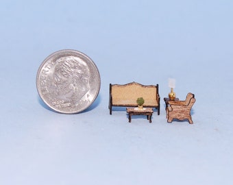 1:144 scale * 1/144th inch scale dollhouse miniature-Homestead Living Room