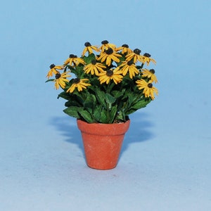 1:12 scale * 1 inch scale dollhouse miniature-Black-Eyed Susan Plant