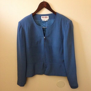 Blazer baby blu seta