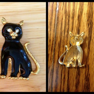 Vintage Cat Brooch