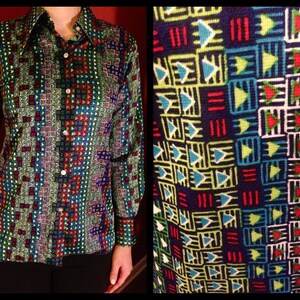 Vintage 1970er Kolortron Shirt