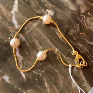 NEVER WORN Vintage Pearl Bracelet Dainty Quality Worthington Jewelry #603