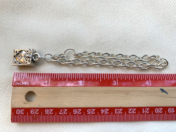 Silver STASH Box Container Charm Opens Bracelet V… - image 7