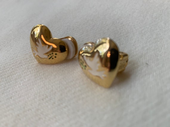 Dove Bird Clip On Earrings TRUE VINTAGE Never Wor… - image 3