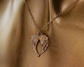 Guardian Angel Wings Necklace | Gold
