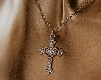Cross Necklace | Gold