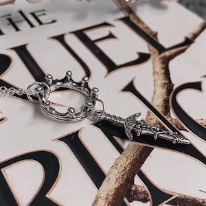 The Cruel Prince Inspired Couple Necklace • Cardan and Jude (Judan) • Bookish • Readers