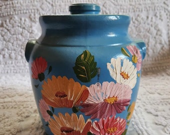 Vintage Ransburg Pottery Cookie Jar / Crock