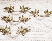 Vintage French Provincial Drawer Handles Set of 4 - H7