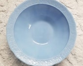 Jeanette and Co. Cherry Blossom Delphite Blue Large Bowl