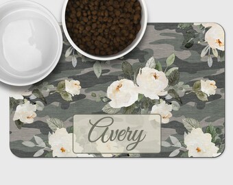 Made in USA Monogram Your Pet Dog or Cat Personalized Large Pet Placemat